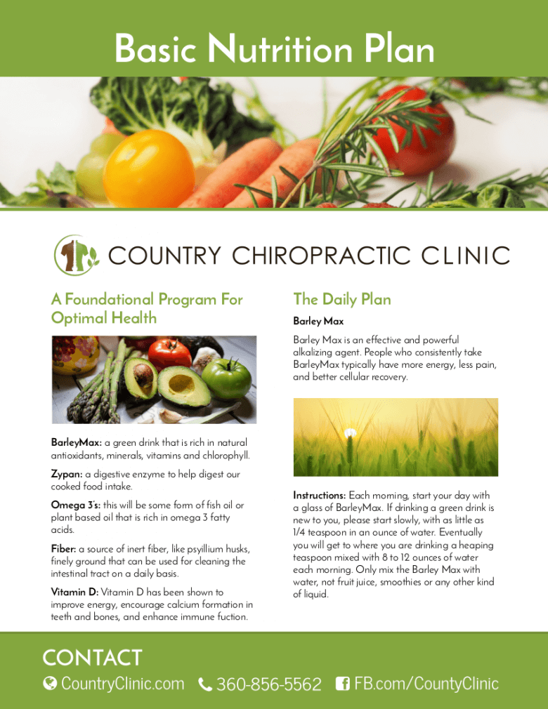 Basic Nutrition Flyer